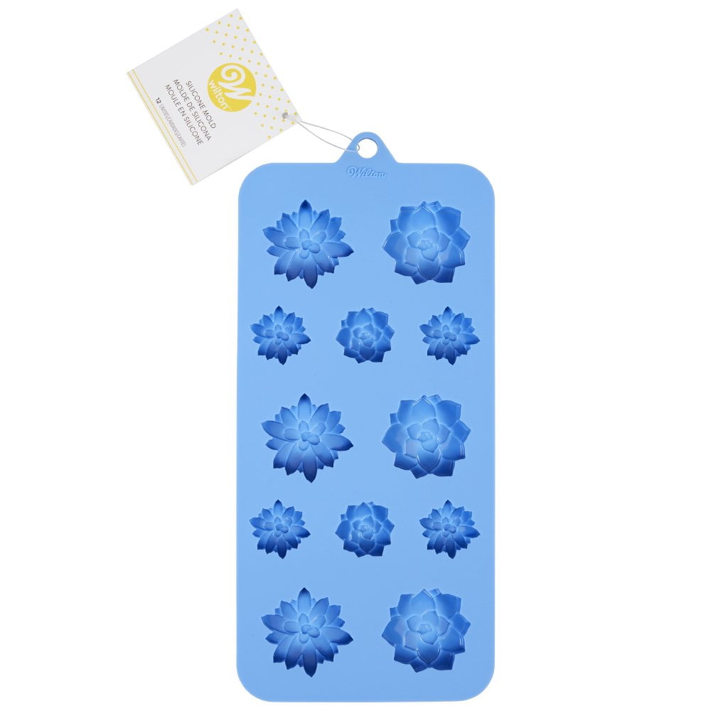 Wilton Succulents Silicone Candy Mold, 12 Cavities