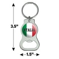 thumbnail image 3 of Italia Italy Italian Flag Bottle Cap Opener Keychain Key Ring, 3 of 5