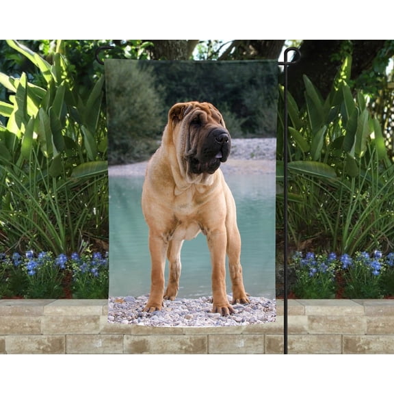 Shar Pei Garden Flag