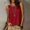 Red, variant on ClodeEU Women's Round Neck Cross Back Cutout Sleeveless Asymmetrical Tank Top,Casual Blouse with High Low Hem Pink,Women's Plus L