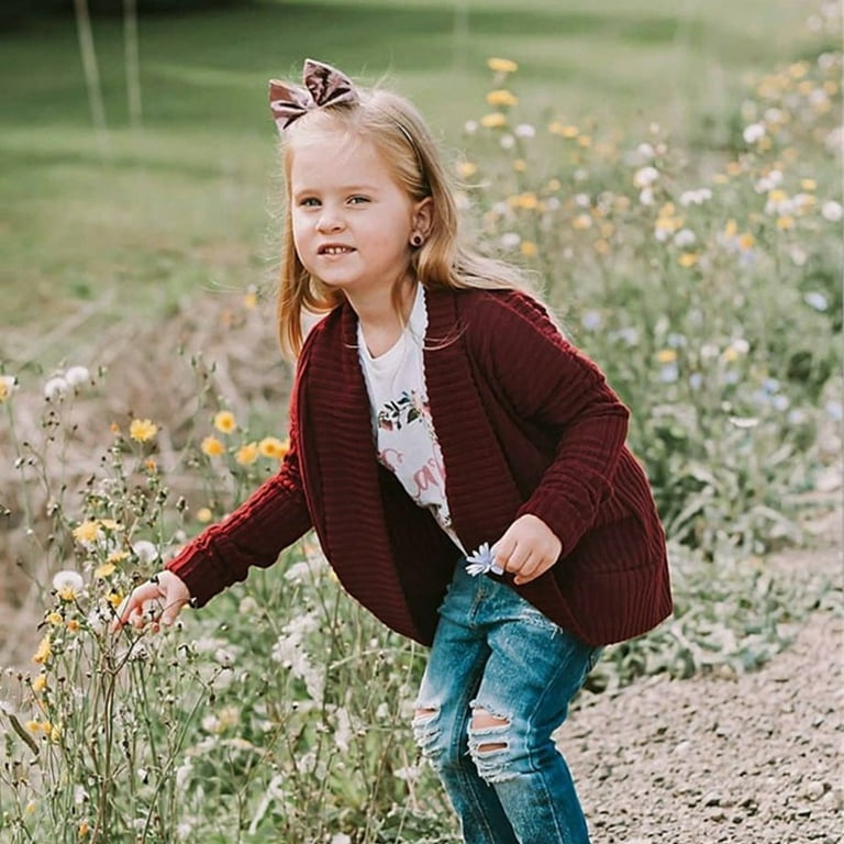 Baby girl maroon cardigan best sale