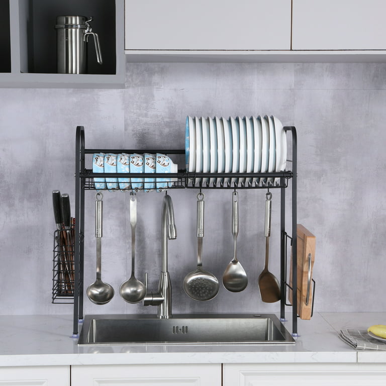 Zimtown Stainless Steel Drain Rack,Over Sink Dish Drying Rack Sink
