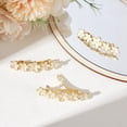 thumbnail image 4 of 1 Box 3Pcs Flower Opal Hair Clip 2.64 Inch Vintage Alloy Cat Eye Hair Barrettes French Hairpin Decorative Hair Accessories for Women Thick Fine Hair Prom Valentines Birthday Engagement Gift PeachPuff, 4 of 6