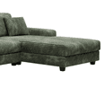 thumbnail image 5 of Lisonu Convertible U-Shaped Sectional Sofa, Corduroy Fabric, 4-Seat Modern Couch with Storage Armrest for Living Room, Green, 5 of 12