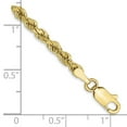 thumbnail image 2 of 10k Yellow Gold Bracelet Chain Styles Rope 3 mm 7 in Diamond-cut, 2 of 2