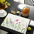 Pottery Chargers Kitchen Table Mat Chalk Paper Table Setting for 4