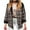 Black, variant on qucoqpe Shackets for Women 2025 Trendy Patchwork Wool Plaid Jacket Oversized Casual Long Sleeve Shirts Fall Winter Button Down Coat Blouses Tops