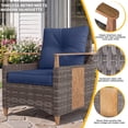thumbnail image 5 of NestNook 3-Piece Wicker Patio Furniture Set with Side Table, High-Back Deep Seating Outdoor Porch Furniture for Balcony, Deck, Backyard, 5 of 9
