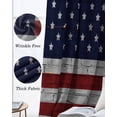 thumbnail image 3 of American Flag Blackout Curtains for Bedroom Living Room Darkening Curtains 90 Inch Vintage Brick Wall Star Striped Red Blue Black Out Window Curtain Privacy Window Treatment Grommet Drapes 52"x90"x2, 3 of 9