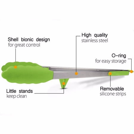 

12 Inch Extra Long Tong Kitchen Tongs Heat Resistant Cooking Tongs