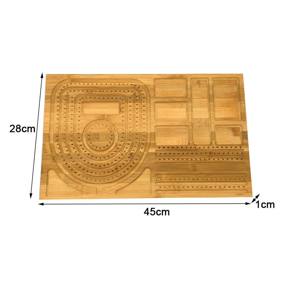 Enrichoice New Bamboo Combo Beading Board for Jewelry Bracelet Making and  Other