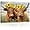 Cow Couple with Sunflower, variant on ZHONGYUTONG Highland Cow Canvas Wall Art Cute Cattle with Flower Poster Prints Western Animals Pictures for Country Farmhouse Kitchen Bathroom Decor (12.00" x 18.00")