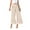 Beige, variant on Culottes Flowy Pants Women's Casual Wide Leg Wide Leg Casual Pants Pocket Gathered High Waist Trousers Loose Pants Pleated Pants Elastic Waist Pants Beige L