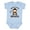 AE-Light Blue, variant on Mimi Little Monkey Grandchild Boys or Girls Baby Bodysuit