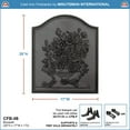 thumbnail image 2 of Minuteman CFB-06 Bouquet Fireback - Cast Iron - Black, 2 of 5