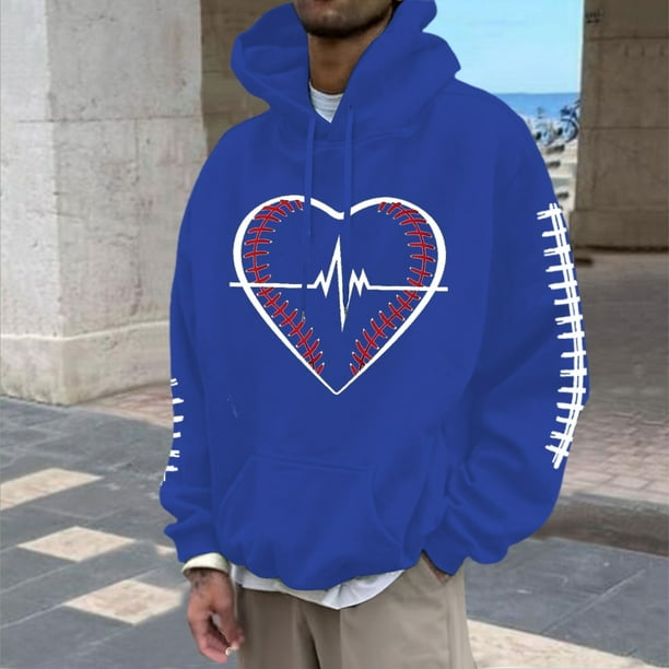 WILLBEST Sudadera Deportiva para Hombre, Sudadera con Capucha para Hombre, Sudadera Informal Holgada con Estampado De Fútbol, Cómoda y Cálida para Otoño e Invierno, Uso Diario Chica