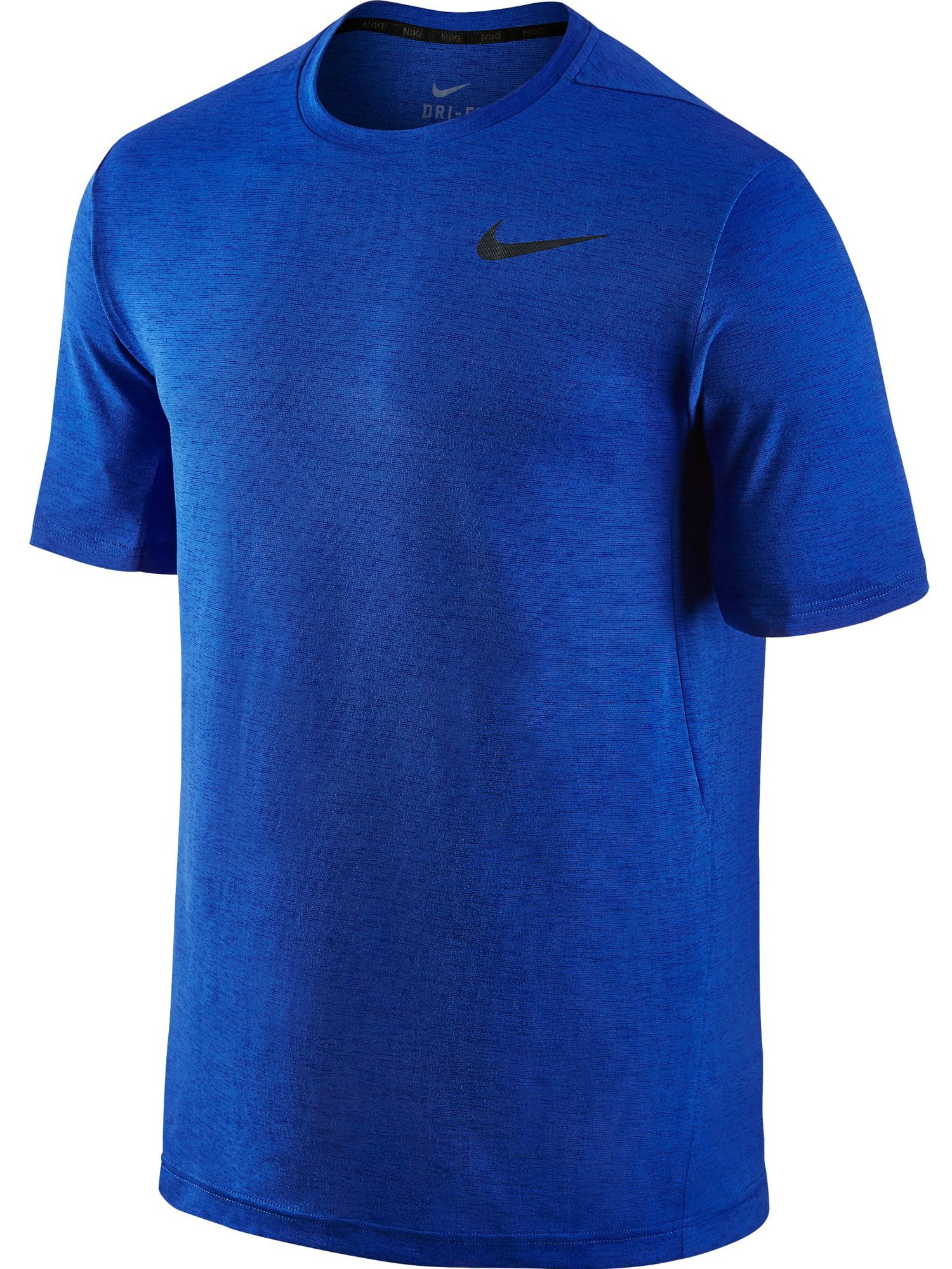 Nike Dri-FIT Touch Ultra-Soft Men's T-Shirt Light Blue/Black 742228-480 ...