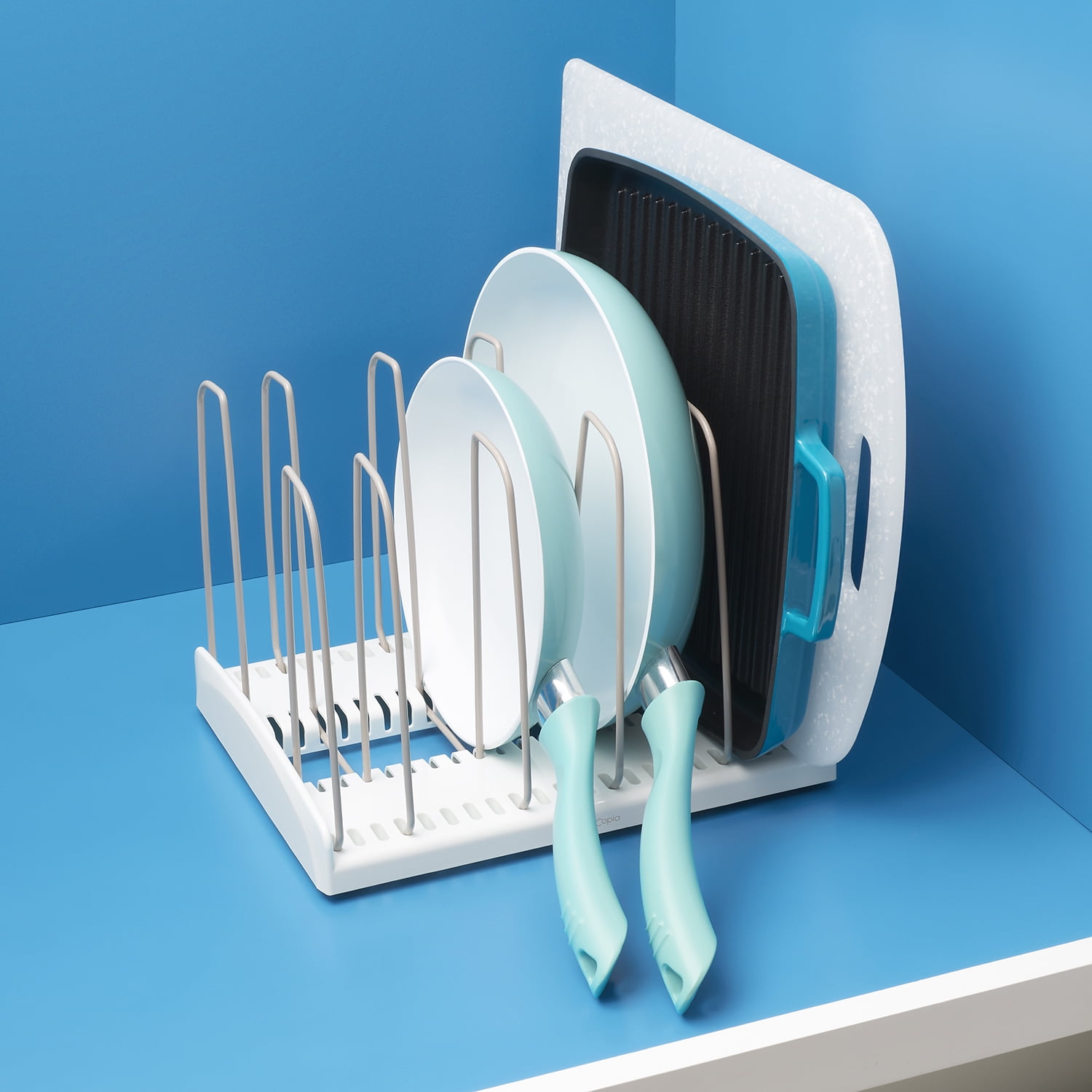 YouCopia StoreMore Cookware Rack Adjustable Pan Organizer