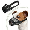 thumbnail image 5 of Dog Muzzle, Soft Mesh Muzzles for Small Medium Large Dogs Chihuahua Poodle 
Husky Labrador Retriever, Breathable Dog Mouth Guard for Biting Chewing 
Grooming, Allow Panting Drinking, Easy to Use, 5 of 27