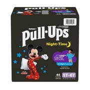 Pull-Ups Boys' Night-Time Overnight Potty Training Pants, 5T-6T, 44 Count