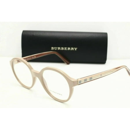 New Burberry B 2254 3281 Round Beige Women's Eyeglasses Frames 49mm