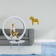 thumbnail image 2 of Escultura Encantadora De Niña Y Caballo De Dala Para Estantería, Dormitorio, Mesa, Centro De Mesa, Estilo Granja, Abstracto, Animal, Regalo Para Lectores, Decoración Versátil Para El Hogar., 2 of 8
