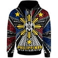 3D Philippines Flag Emblem Graphic Hoodies for Men Clothing Filipinos