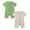 Grey 1PCS & Green 1PCS, variant on Toddler Bodysuit Base Onesie Pajamas Thin Short Sleeve Sleeper Baby Boy Gifts 12 Cute boy and girl baby clothes