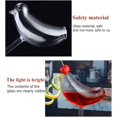 thumbnail image 5 of bird-shaped cocktail glass 5 oz/150 ml 2 piece unique champagne glass 2 piece glassware suitable for KTV bar club (transparent), 5 of 5