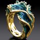 thumbnail image 3 of Anillo Abierto de Resina Ondulada para Mujer, 3 of 4