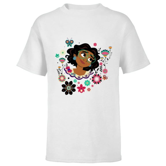 Disney Encanto Mirabel Butterflies and Blooms Easter Spring - Short Sleeve T-Shirt for Kids - Customized-White