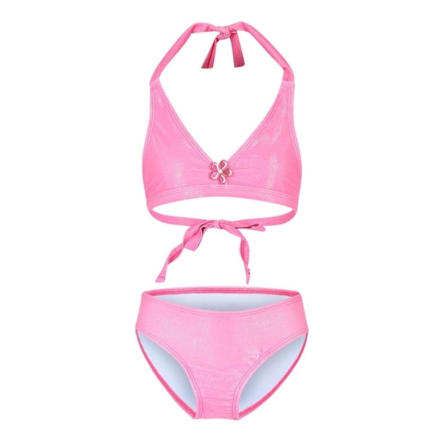 Traje de Baño Niña MERMAIDS123 Talla 10 dos piezas de triangulo rosa