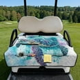 thumbnail image 2 of Yuyamidu Watercolor Sea Turtle Golf Cart Seat Covers with Storage Pockets Blue Club Car Seat Cover Blanket Cushion Cover Soft Travel Sports Golf Cart Accessories Decoration, 2 of 7