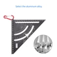 thumbnail image 4 of Metal Rafter Square Carpenter Square Combination Square Carpentry Multifunction Square Adjustable Ruler, 4 of 8