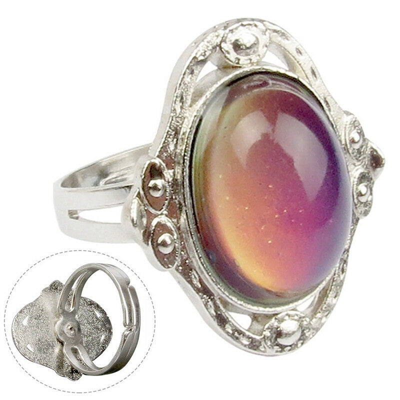 Unisexe Gypsy Boho humeur Bague Couleur Changement émotion sentiment Band Ring US 11