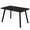 Black, variant on Dining Table 60" Rectangular Kitchen Dining Room Metal Grey Black