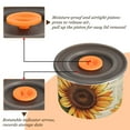 thumbnail image 4 of Sunflower on Magzine Airtight Coffee Bean Canister 30oz Food Storage Containers with Lids For Gournd, Tea, Sugar, Flour, Rice, Cereal, Candy Cookie Jar, 4 of 8