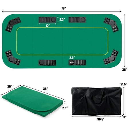 Player Mat Folding Table, Card Table Storage Bag