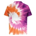 thumbnail image 3 of Dagegui Men's Golf T-Shirts Colorful Tie Dye Print Short Sleeve Pullover Tops Trendy 1/4 Zipper Turndown Shirts Summer Lightweight Sport Tees 2025 Clearance Sale Hot Pink,2XL, 3 of 4