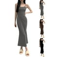 thumbnail image 2 of Aloohaidyvio Bodycon Dresses for Women,Women's Maxi Bodycon Dress Sexy Spaghetti Strap Sleeveless Tight Slip Long Dresses, 2 of 6
