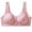 Hot Pink, variant on IQOGKRN Women Wireless Front Button Comfort Bra for Elderly Mature Ladies Printed Breathable Wirefree Brassiere Wide Vest Strap Anti-Sagging Support Lingerie Beige 36