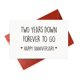 thumbnail image 1 of Tarjeta de Aniversario Gonzey 2º Año de Boda, 1 of 4