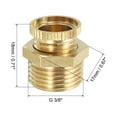 thumbnail image 2 of Unique Bargains Air Compressor Tank Drain Valve, 4 Pack G 3/8' Brass Air Compressor Drain Valve, 2 of 5