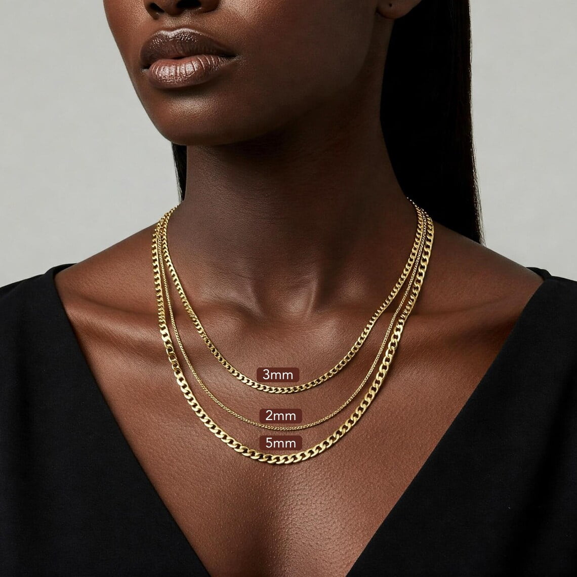 Tilo Jewelry Yellow Gold Plated 925 Sterling Silver Miami Cuban Link Chain Necklace with Secure Lobster Lock | 5mm - 20 Inch | Everyday Necklace for Men & Women