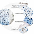 thumbnail image 3 of Blue Polka Dot Bathroom Shower Curtains with 12 Hooks Polyester Waterproof Shower Curtain for Stalls and Bathtubs Modern Art Abstract Watercolor Dot Decorative Bathroom Privacy Curtain 72x72 Inches, 3 of 8