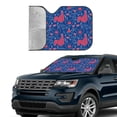 thumbnail image 2 of Yiaed Chicken and Rooster Print Car Windshield Sunshade Front Auto Car Front Window Sun Shade Foldable Sun Visor Shield Cover Auto Accessories for Sedan SUV Truck-Small, 2 of 5