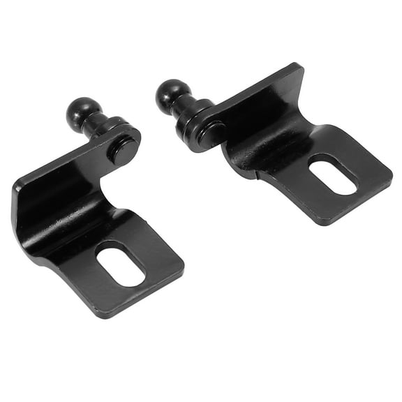 1 Pair 10mm Car Vehicle Ball Studs Mounting Brackets Black for Gas Struts Shocks