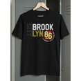 thumbnail image 1 of T Shirt Men'S Retro Pattern | Retro986 Style BROKE LYNN Breathable Black, 1 of 5