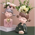 thumbnail image 3 of Escultura de retrato, florero, maceta para el hogar, oficina, interior, adorno de escritorio Estilo 2, 3 of 9