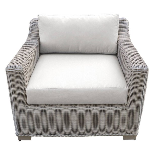 TK Classics Coast Wicker Patio Club Chair
